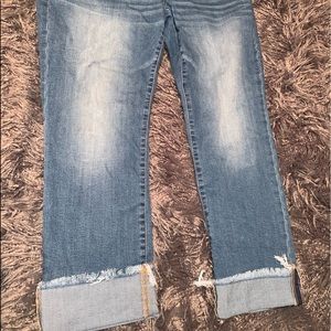 Wide cuff Skinny Jeans